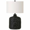Henn & Hart Jolina Petite Black Rattan Table Lamp TL1192